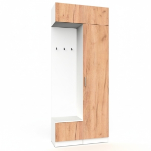 Набор мебели для прихожей "Марсель-201" МР 01-201 В2490 Ш1000 Г420 (ЛД..